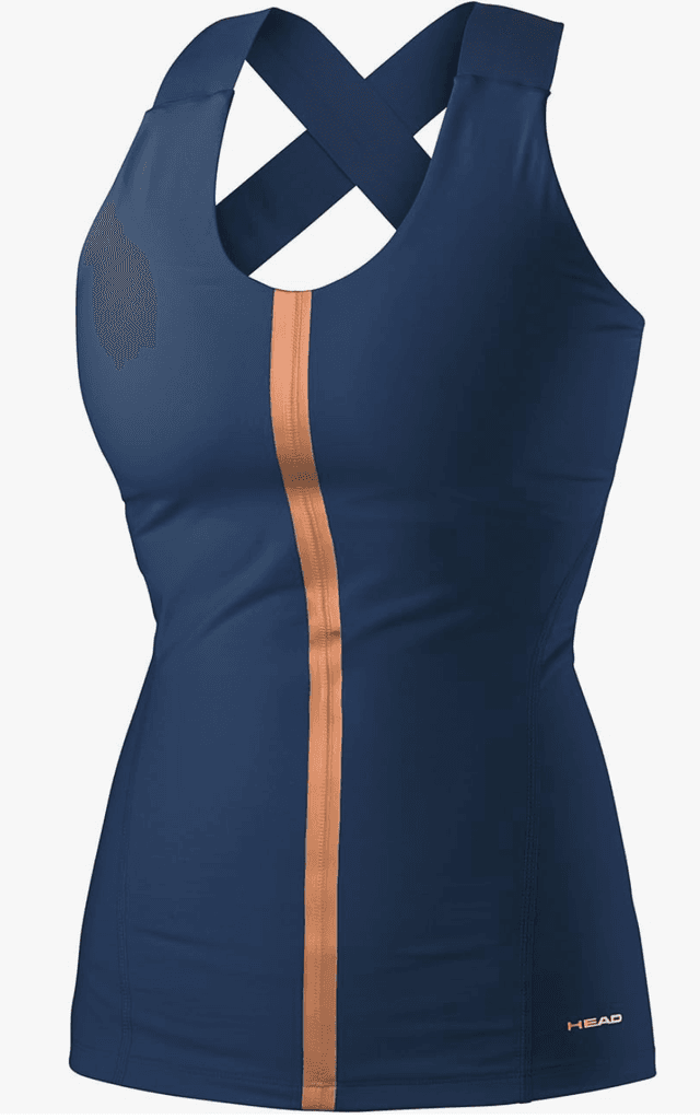 HEAD Women&#039;s Performance Tank Top - Navy/Bronze  RRP £40