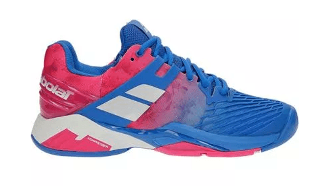 Babolat propulse Fury All court Womens Tennis Shoes blue Fandango pink