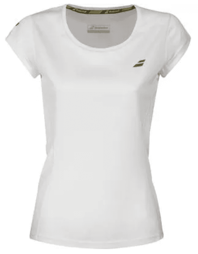 Babolat Core Flag Club T-Shirt - White  RRP £25