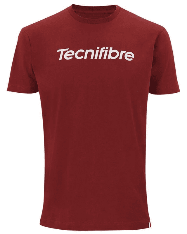 Tecnifibre Team Cotton Short Sleeve T-Shirt Cardinal Red  RRP £30