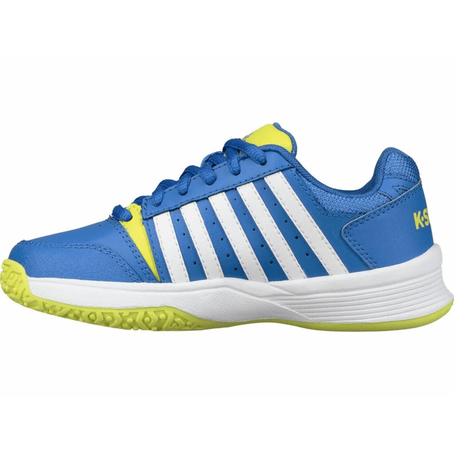 KSwiss Court Smash Omni Junior Shoes Blue Citron